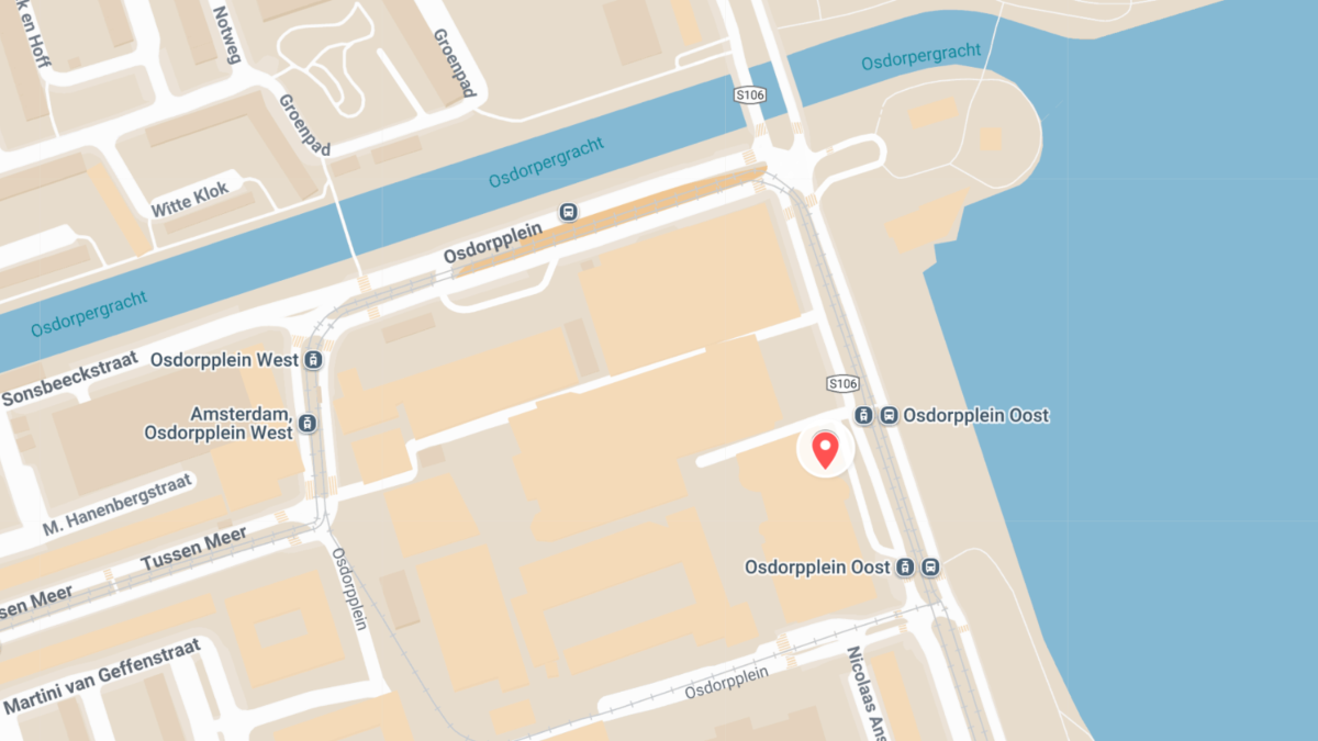 Kaart Meervaart Theater Amsterdam